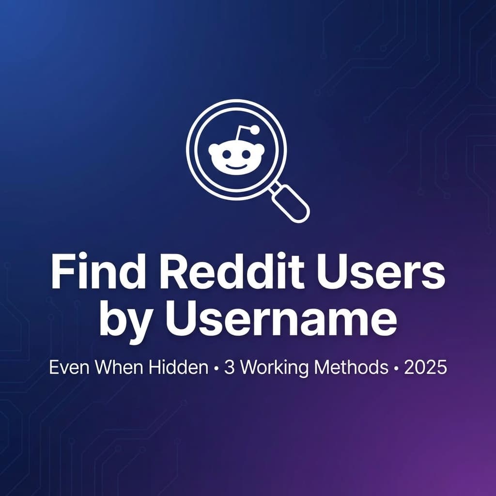 How to Find Reddit Users by Username (Even When Their Profile is Hidden)